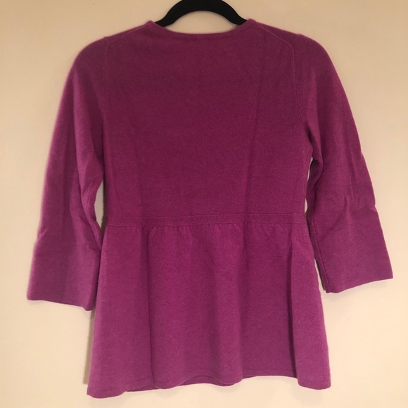 J. Crew Cashmere Sweater in Pink/Purple - Picture 3 of 4